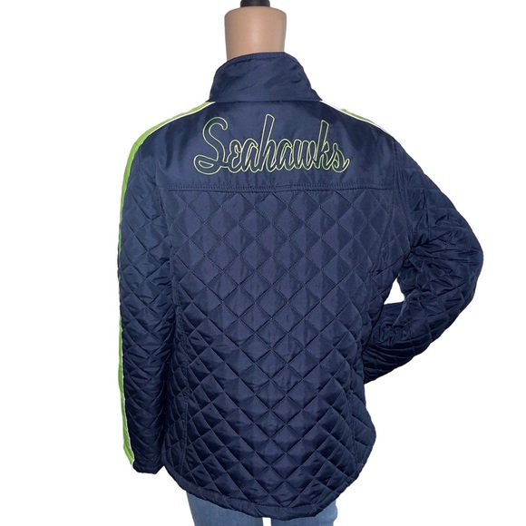 NFL Seattle Seahawks Quilted Womens Jacket Size XL - Picture 2 of 8